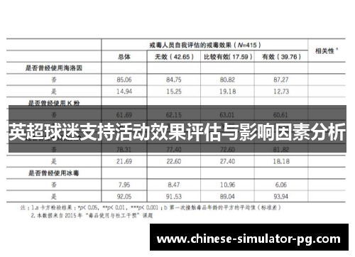 英超球迷支持活动效果评估与影响因素分析